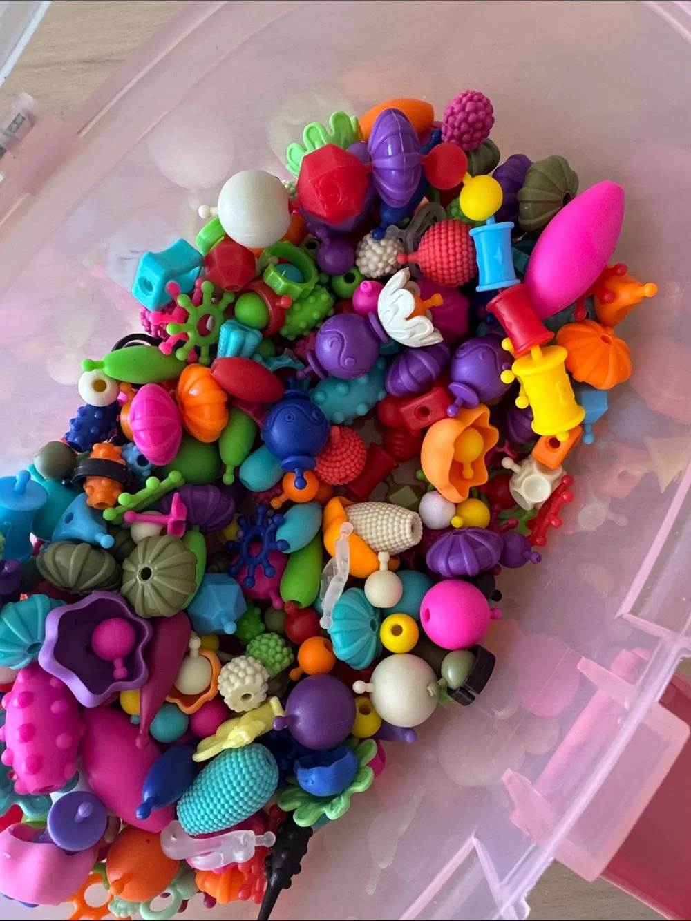 Kids Sensory Bead and Connector Toy Set - Multicolor